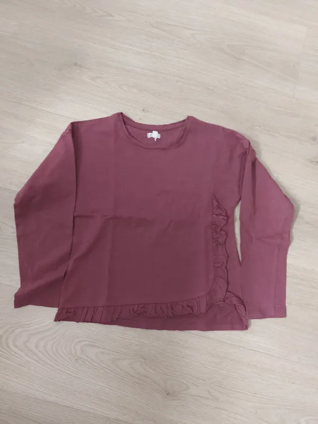 Lote 4 camisetas manga larga niña 8 años