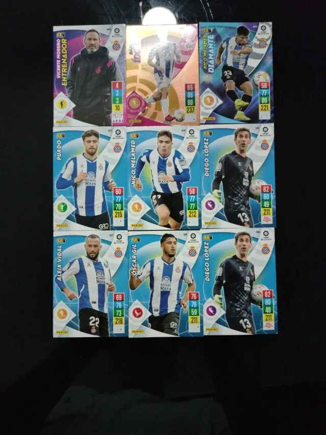 Cartas Adrenalyn: Vicente Moreno, Puado, Melamed