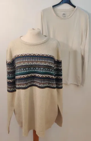 Conjunto Jersey Pull&Bear + Camiseta Zara XL 