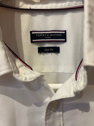 Camisa original Tommy Hilfiger Slim Fit Blanca