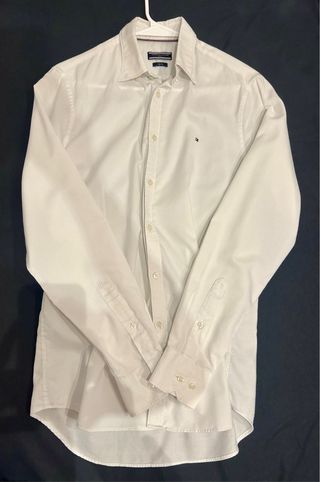 Camisa original Tommy Hilfiger Slim Fit Blanca