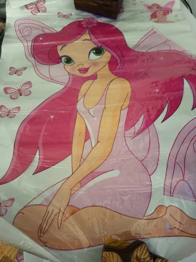 Vinilo decorativo hada y mariposas