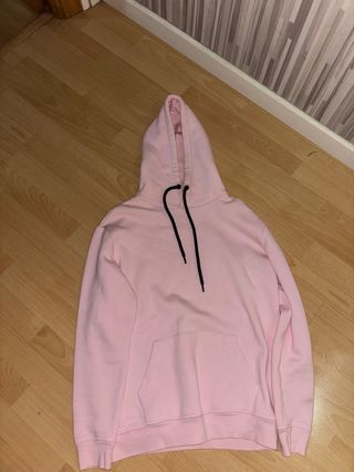 Sudadera rosa con cordones