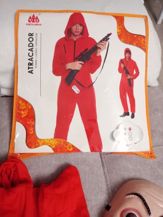 Disfraz atracador Partilandia + careta