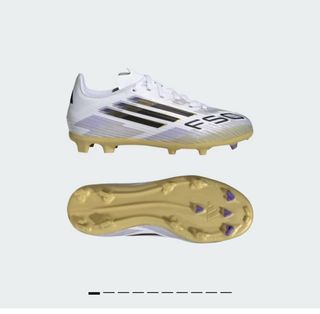 Botas de fútbol Adidas X FG Oro Blanco