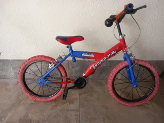Bicicleta Spiderman Infantil 5 años