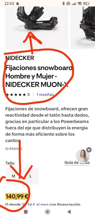 Tabla Snowboard Pro + Fijaciones
