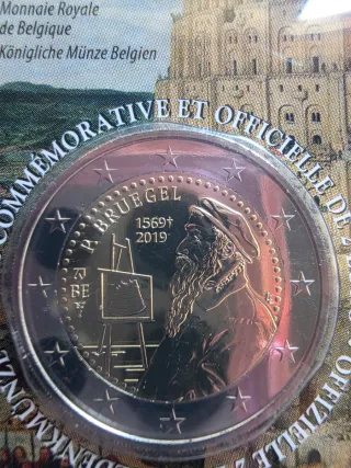 Bélgica 2019 Coincard Pieter Bruegel 2€