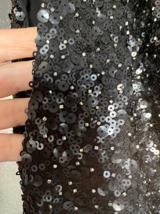 Blusa lentejuelas Zara negra
