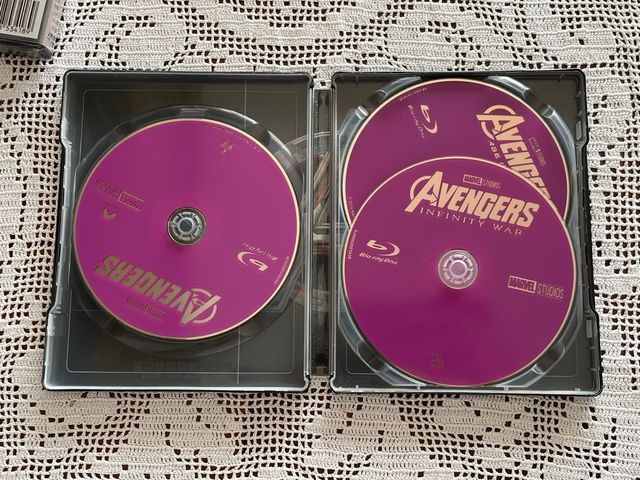 Avengers collezione 3 film BluRay Steelbook + DVD 