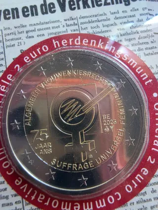Bélgica 2€ 2023 Sufragio Femenino