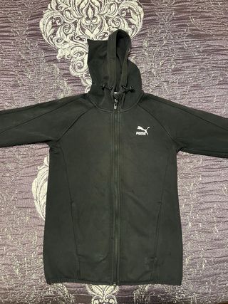Chaqueta Puma Negra con Capucha