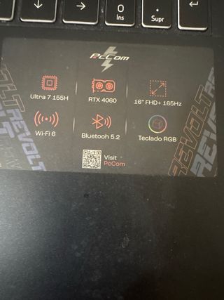 Portátil Gaming PcComponentes Negro