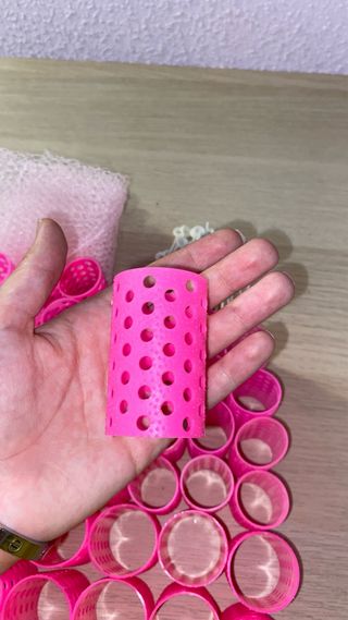 Rulos de peluquería con redecilla y picas