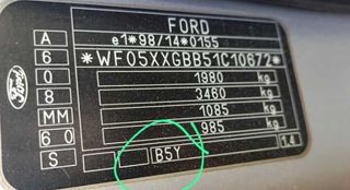 Llanta ford 322277 1s7jaa mondeo iii 2.0 16v tddi