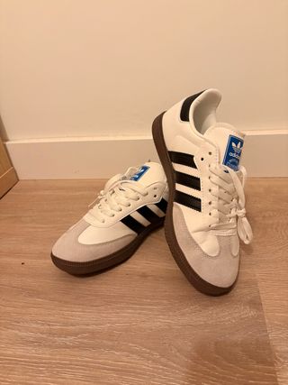 Zapatillas Adidas Samba Beige/Blanco