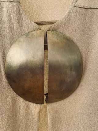 Giacca seta con grande cerchio dorato