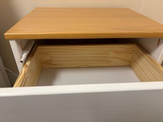 Set di 2 comodini in legno massello