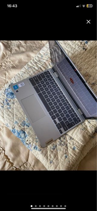 Portátil Lenovo Táctil Plata