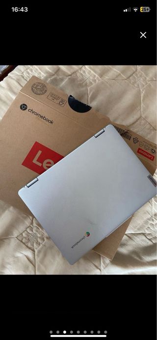 Portátil Lenovo Táctil Plata