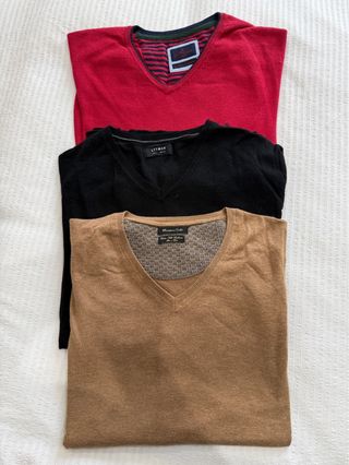 Lote 3 jerséis V-neck