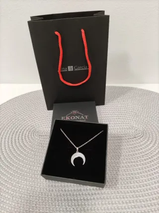 Colgante Media Luna Acero