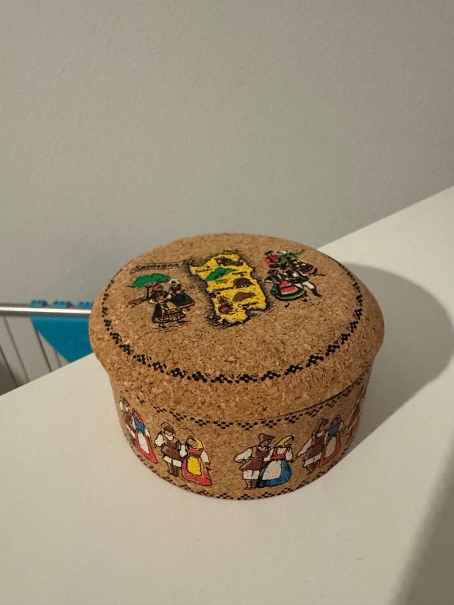 Portagioie in sughero con disegni