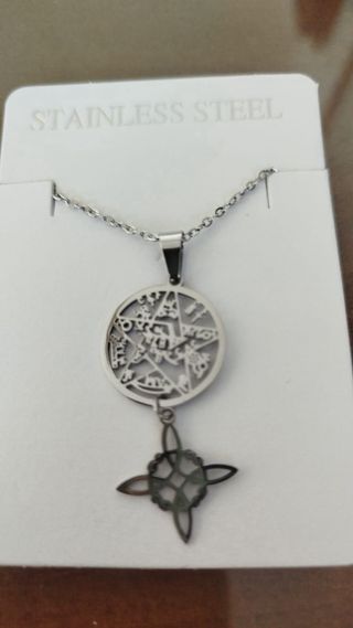 Colgante Doble Protección Plata