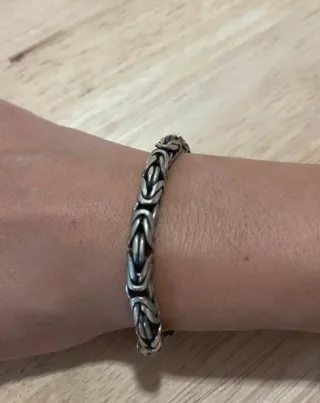 Pulsera plata eslabones