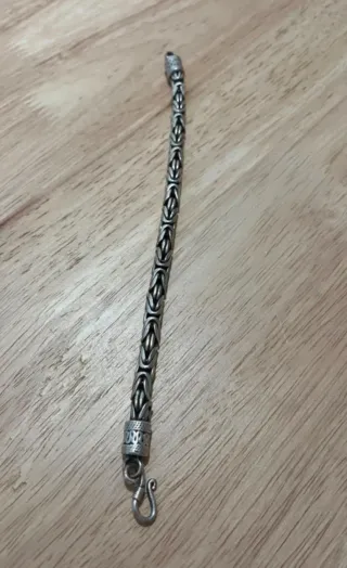 Pulsera plata eslabones