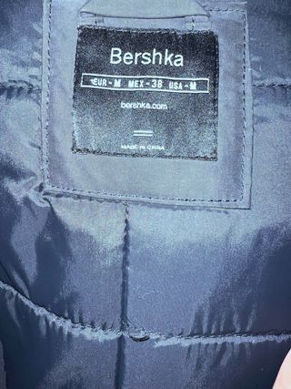 Abrigo invierno Bershka azul marino Talla M