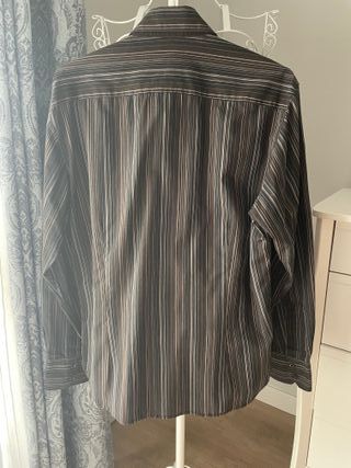 Camisa negra rayas talla L