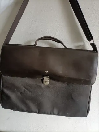Maletín Mandarina Duck Marrón/Gris