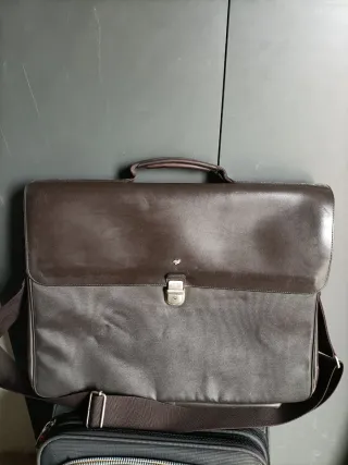 Maletín Mandarina Duck Marrón/Gris