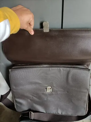 Maletín Mandarina Duck Marrón/Gris