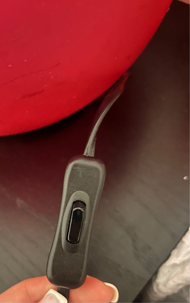 Lámpara de mesa esférica lila oscuro