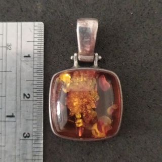 Colgante de Plata y Ambar