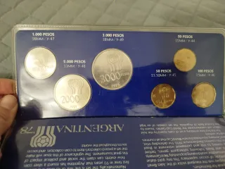 Monedas Conmemorativas Mundial Fútbol 1978