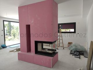 Chimenea de Pladur (yeso laminado) a medida