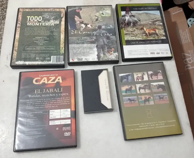 Lote 5  DVD y cassette 
