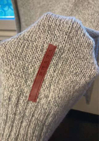 Maglione Prada Uomo Grigio Taglia L