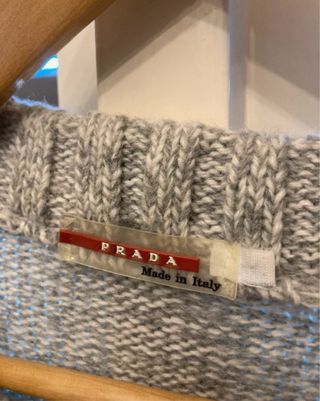 Maglione Prada Uomo Grigio Taglia L