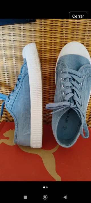Zapatillas niño azul talla 38