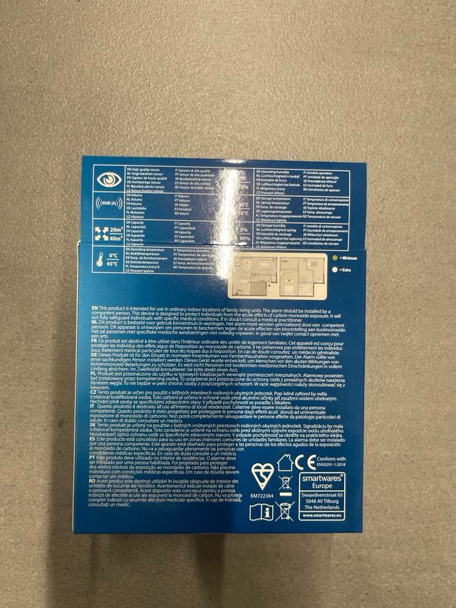 Nuevo Detector de CO Smartware 10 años Muy chulo