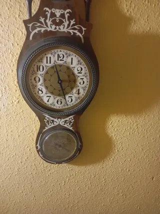 Reloj antiguo barómetro termómetro