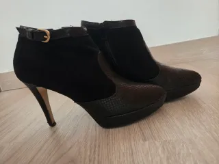 Botines Menbur Ante Negro Talla 39