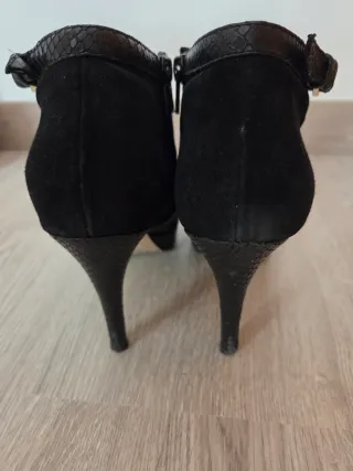 Botines Menbur Ante Negro Talla 39