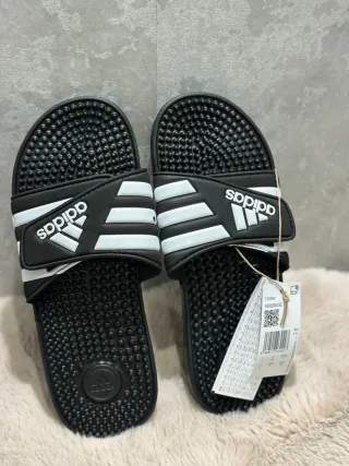 Chanclas Adidas Adissage Unisex Negro Blanco