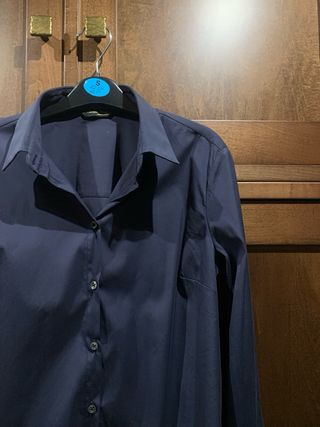 Camisa Massimo Dutti azul marino