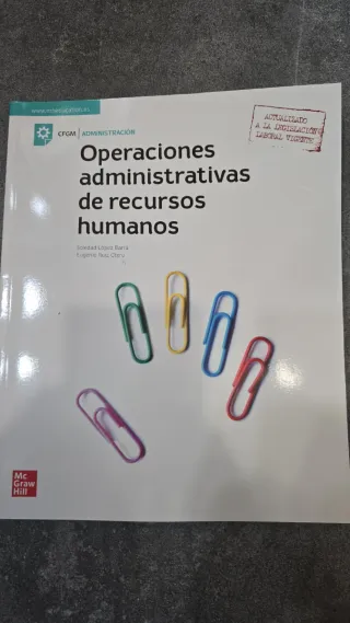 Libro Operaciones Administrativas RRHH CFGM